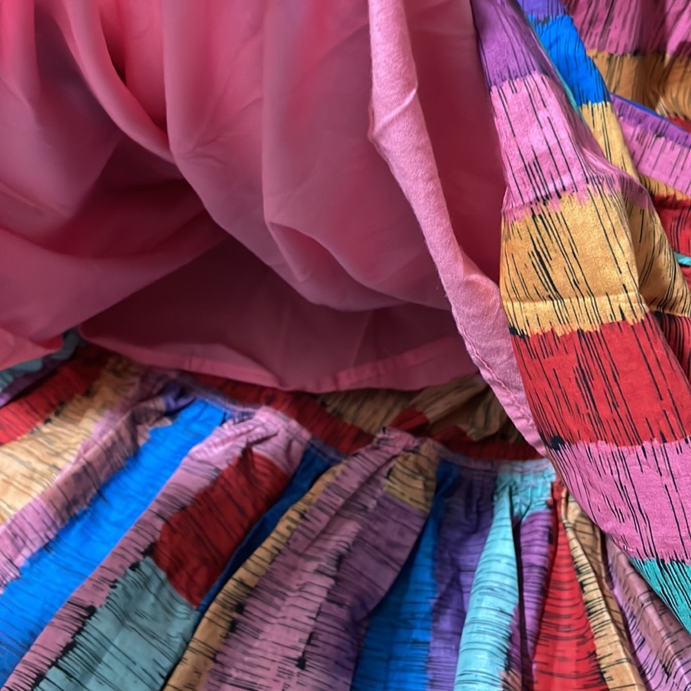 Farm Rio Stripes Midi Dress - Picture 9 of 11